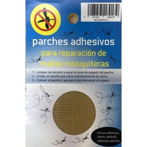 parche malla mosquitera f vidrio gris 9x14.5cm ref mosqg9x14.5