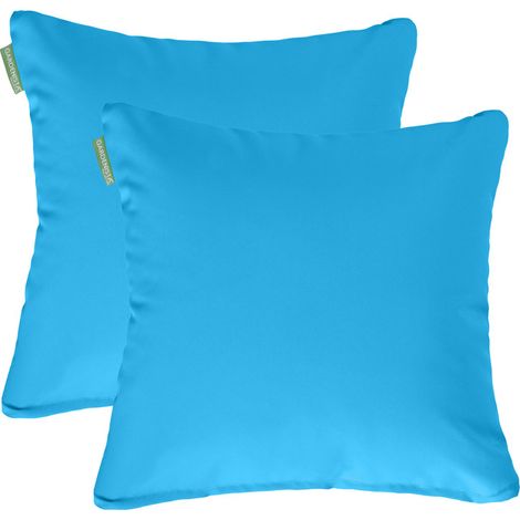 Gardenista decorativos Almohada cuadrados para jardín, cojines de ratán para sillas de interior y exterior, Almohadilla de asiento de Sofá con relleno de fibra hueca 60 x 60 cm, 2pk Turco (1/5)