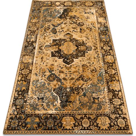Alfombra de lana POLONIA Dukato Ornamento coñac beige beige 200x300 cm