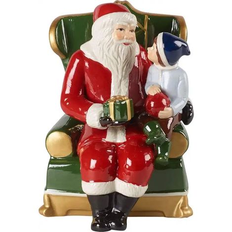 Statuetta di Babbo Natale in poltrona, giocattoli natalizi Villeroy & Boch (1/2)