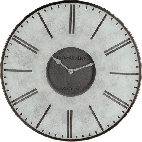 Orologio da parete in metallo a batteria "Industry" Ø 53x6 h cm -Marrone (1/2)