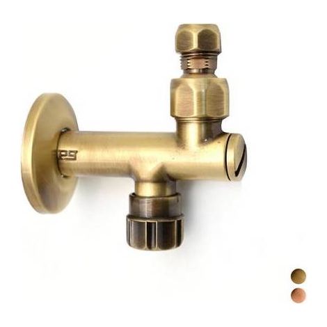RUBINETTO SOTTOLAVABO CON FILTRO A SNODO 10 MM Misura: 1/2" Bronzato