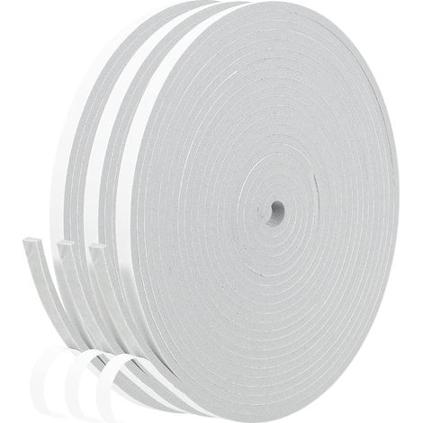 ZOLGINAH Sello de Tira Adhesiva Antioxidante para Aislamiento de Ventanas de Entrada de Puertas, Sello de Goma, Protección de Muebles de Pared Anticolisión Antiruido a Prueba de Viento Multiusos （6mm  (1/5)