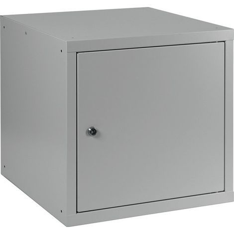 Armoire vestiaire gris clair/gris clair H450xL450xP450mm 1 département.