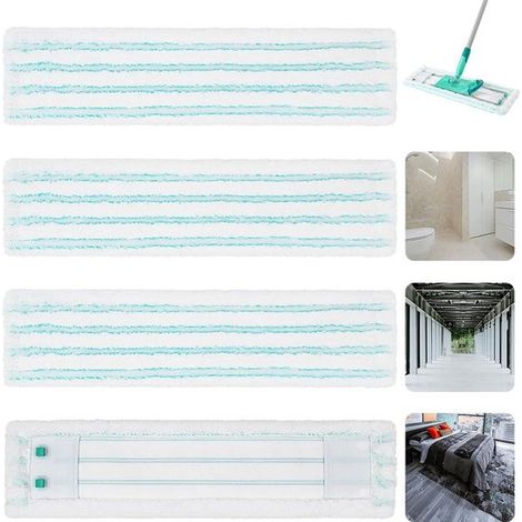 Mikrofaser-Wischmoppbezüge,Passend für Leifheit Profi XL Micro Duo/Cotton Plus Bodenwischer,Für alle Bodenarten,Entfernt Flecken optimal (1/5)