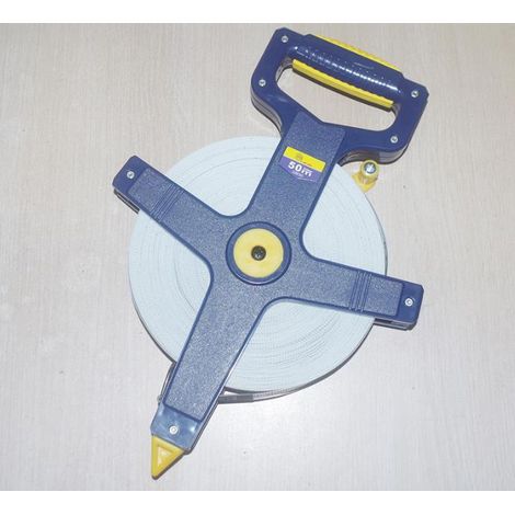 1 pièce ruban à mesurer règle souple étanche chantier ruban à mesurer ingénierie cadre portable ruban à mesurer 50 mètres
