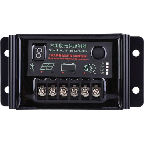 Jeffergarden Contrôleur de générateur stabilisateur de panneau solaire étanche 10 A 9,6 V 11,1 V 12,8 V 14,8 V 22,2 V