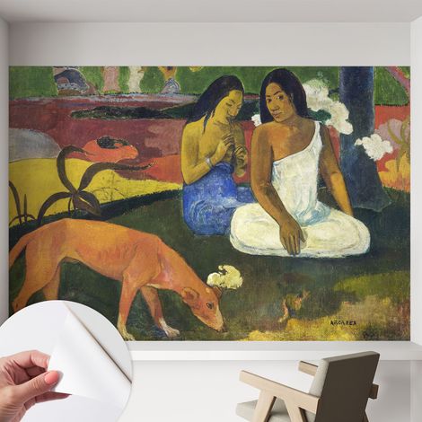 Tapete adhésive moderne pour salon et chambre à coucher Décoration rapide avec colle Scène exotique 152x104 cm (1/5)