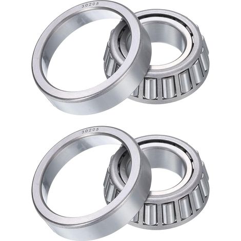 2Pcs 30205 Roulement à Rouleaux Coniques Cône et Coupelle, Alésage de 25mm X Diamètre Extérieur de 52mm X Épaisseur de 16,25mm, Jeu de Roulements Coniques en Acier Chromé (1/5)