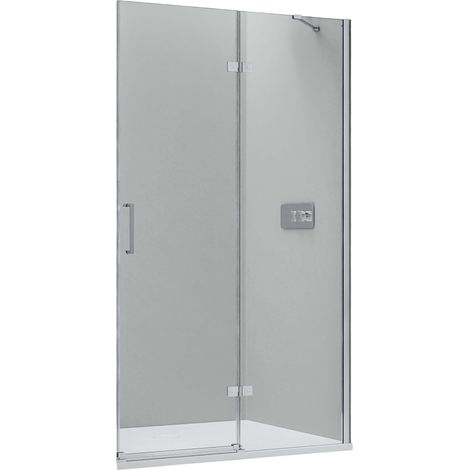 Bernstein – Cabine de douche en niche 8mm – Verre de sécurité ESG – Porte tournante avec butée droite – Installation au sol ou receveur – Largeurs 80-120cm