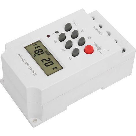 Minuteur numérique avec écran LCD, micro-ordinateur, minuterie électronique, ABS, 220 V, KG316TII (1/5)