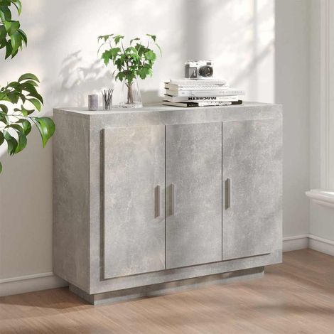 vidaXL Sideboard Concrete Grey 92x35x75 cm Engineered Wood (1/5)