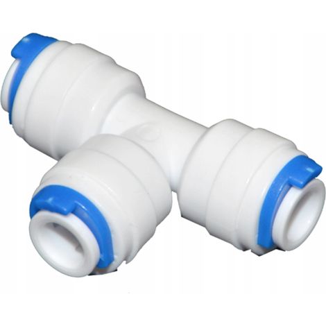 Conector rápido, 3 conectores en T QC para filtros de agua, refrigeradores y máquinas de hielo. (1/2)