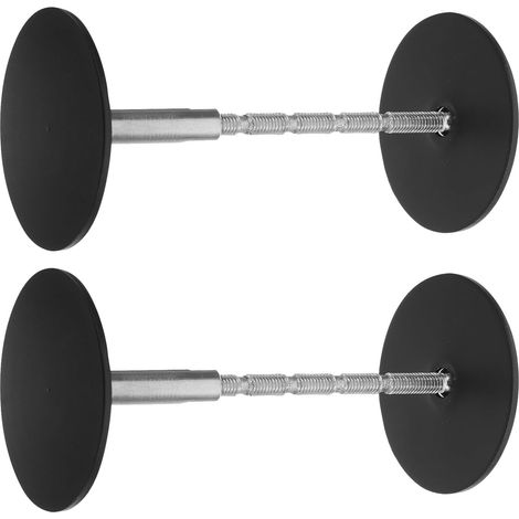 Kit de 2 cache-trous porte sécurité Mikinona 50 mm en acier (1/5)