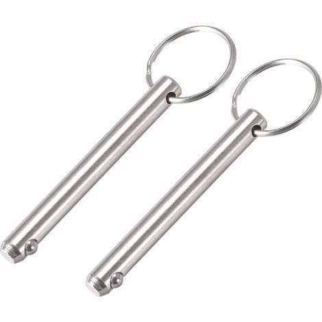 Goupille à Dégagement Rapide Libération Bille 8mm x 70mm 2Pcs (1/3)