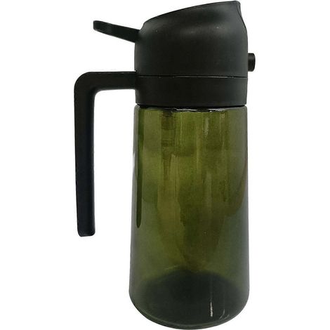 Flacon pulvérisateur rechargeable pour huile et huile d'olive, en verre, 470 ml, pour une application contrôlée des assaisonnements en cuisine.-AquaForge (1/5)