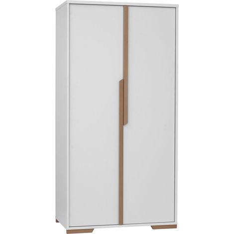Armadio bianco e marrone 195cm