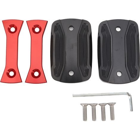 Paar Bremsflüssigkeitsbehälterdeckel aus Aluminiumlegierung für Motorräder XMAX 300, 125 und 250 (2017–2023), rot (1/5)