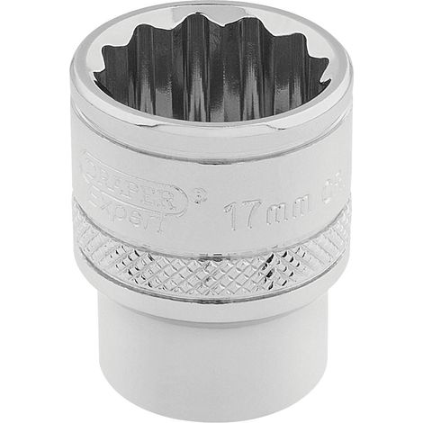 Draper 3/8" Square Drive Hi-Torq® 12-Point Socket (17mm) - Model 32781 (1/5)