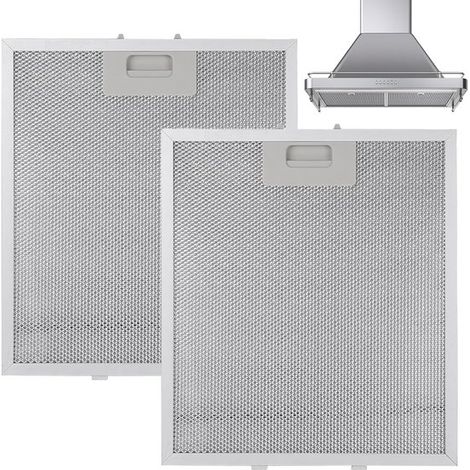 Filtre à graisse universel pour hotte aspirante (2 pièces) - 320 × 260 mm - Filtre universel en aluminium à 5 couches - Compatible avec la plupart des hottes aspirantes (1/2)