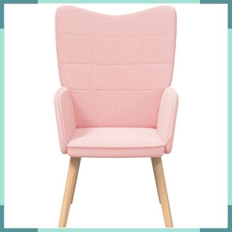 42001779 fauteuil Rose 62 x 67 x 95,5 cm Tissu Sherpa (1/5)