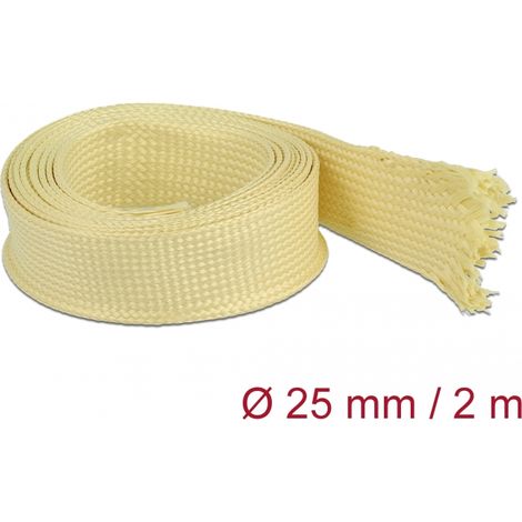 Delock Funda trenzada de fibras de aramida de 2 m x 25 mm