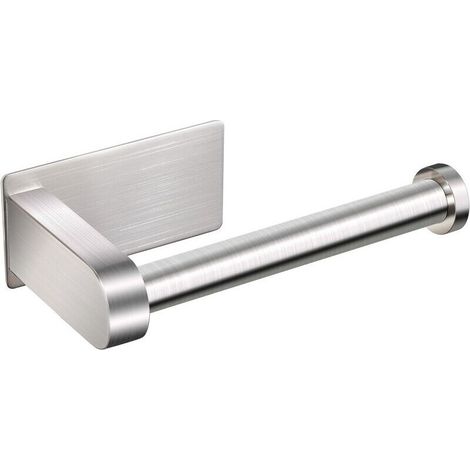 Porte-Papier Toilette, Porte-Papier Toilette Mural sans perçage Porte-Papier Toilette en Acier Inoxydable 304 avec étagère pour Salle de Bain, Argent - RWTablette de salle de bain (1/5)