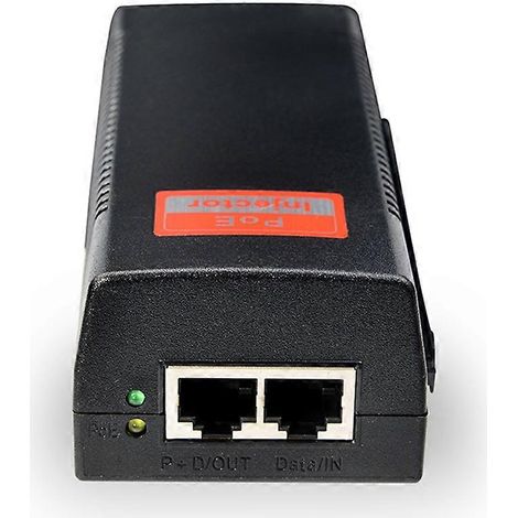 48V 60W PoE-Injektor, Power over Ethernet (100 Mbit/s), IEEE 802.3at PoE-kompatibel, PoE-Adapter, europäischer Stecker (1/5)