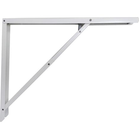 Abat-Plan Quadrato Pieghevole in Acciaio Bianco 40x52cm