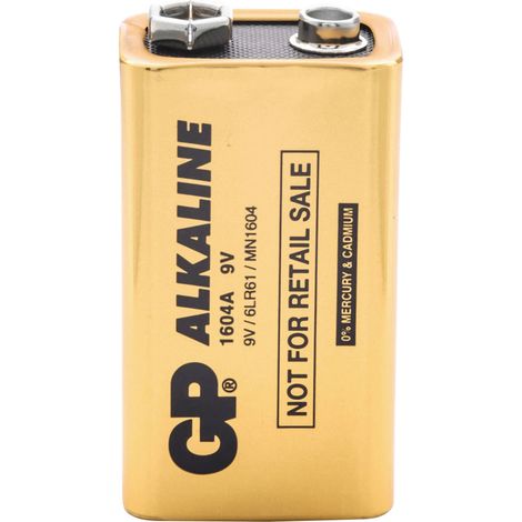 GP GPIND1604AB Pile 6LR61 (9V) alcaline(s) 9 V 200 pc(s)
