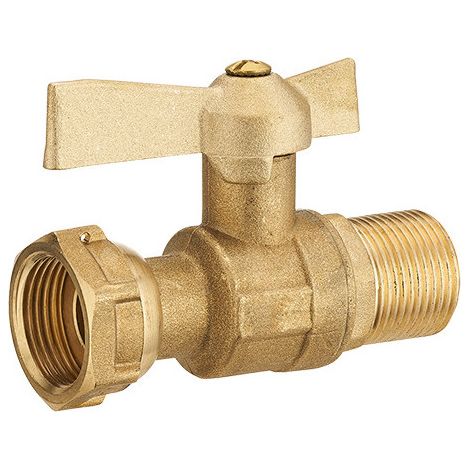 Vanne à sphère pour compteur d'eau droite femelle mâle 3/4 3/4 - NOYON THIEBAULT