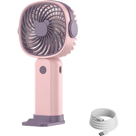Petit ventilateur de refroidissement à 3 vitesses - Rechargeable - Portable - Facile à transporter (1/5)