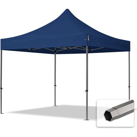 3x3 m Faltpavillon, PREMIUM Stahl 40mm, blau (1/5)