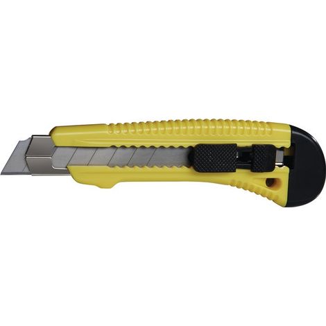 Coltello da taglio, lama-L.18mm, L.155mm, plastica, giallo neon 192 pezzi In scatola (Per 192)