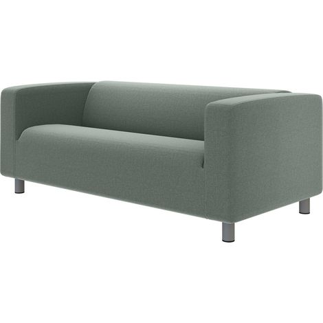 Fodera per divano a 2 posti Klippan, tessuto: Kaya Grey (tessuto a maglia resistente a macchie e graffi) (1/5)