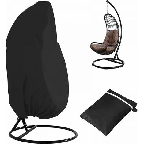 Oxford Housse de Chaise de Jardin imperméable à l'eau Anti-poussière Grande Couverture de de Cocon d'oscillation 210D 190 x 115cm (1/5)