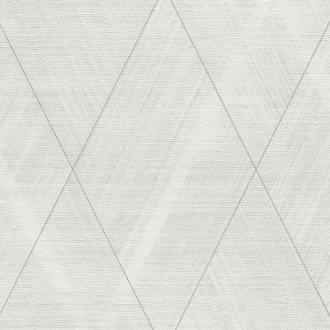 3D Tapete Profhome 388243 heißgeprägte Vliestapete leicht strukturiert mit Chevron Muster und metallischen Akzenten grau silber weiß 5,33 m2