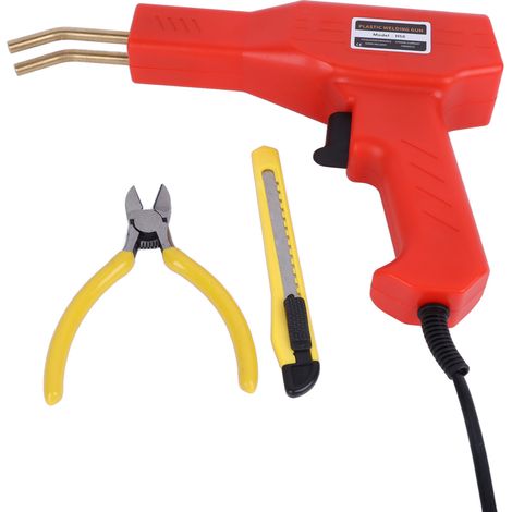 Kit de soudage plastique à chauffage rapide, ergonomique et facile à utiliser, agrafeuse chauffante, kit de réparation pour jouets en plastique, prise UE 220 V (1/5)