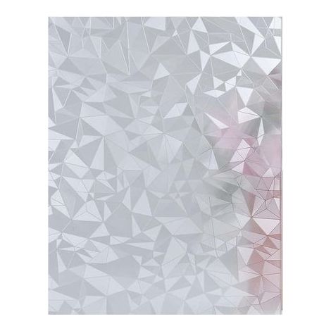 Film de fenêtre électrostatique anti-regard – 45 × 200 cm – protection UV 90% – film statique pour vitrage, amovible et sans colle (Motif losanges) (1/5)