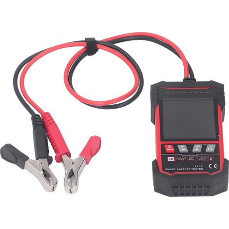Batterietester mit großem Display, automatischer Spannungs- und Temperaturprüfung, geeignet für 12-V- und 24-V-Batterien (1/5)