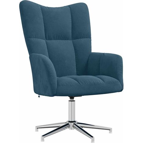 Maison Exclusive - Relaxsessel Blau Samt (1/5)