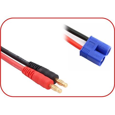 Charging Cable 4mm Bullet Plug - EC3 300mm