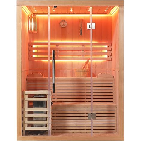 Sauna finlandais Nordica® Vapeur V23 (2 à 3 places) - 153 x 122 x H.200 (1/5)