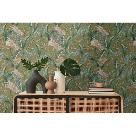 A.S. Création Drawn Into Nat 394363 Vliestapete Blumen / Floral 10.05 x 0.53 m Beige Wohnzimmer Schlafzimmer Büro (1/5)