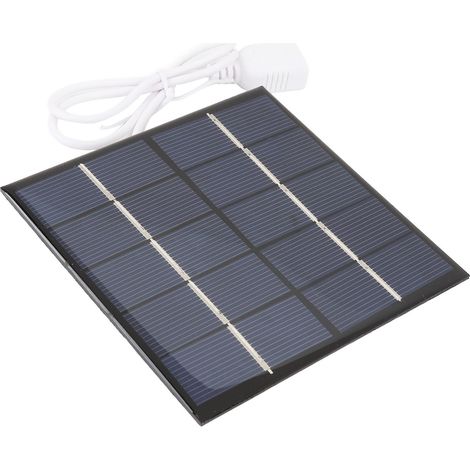 Chargeur solaire portable 1,2 W 5 V pour batterie externe de téléphone 3,7 V (silicium polycristallin) (1/5)