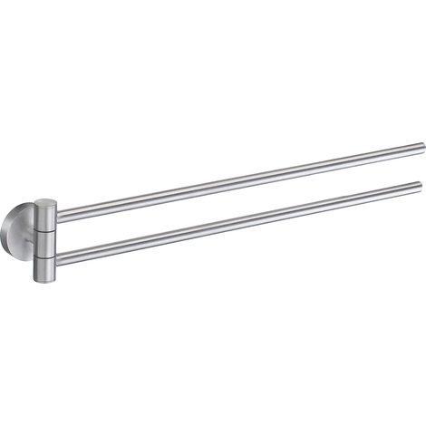 Smedbo HOME - Schwenkbarer Handtuchhalter, doppelt in Chrom gebürstet HS326 (1/2)