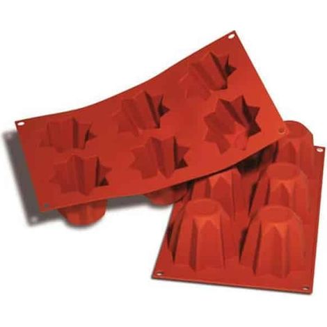 Stampo in silicone 6 pandorini multiporzione Silikomart SF100 (1/5)