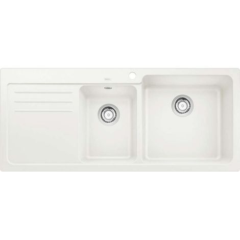 Evier Blanco Naya 8S Silgranit - 000000 - Egouttoir A gauche