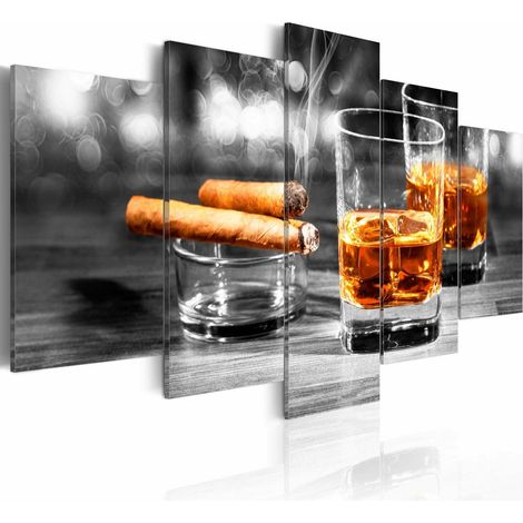 Tableau cigares et whisky - 200 x 100 cm (1/4)