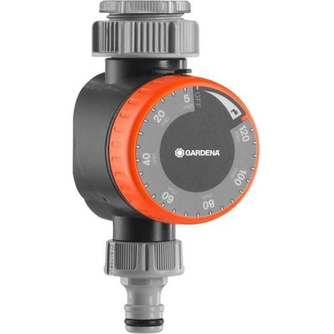 Gardena Watering timer: automatic switch for water taps 26.5 mm (G 3/4) or 33.3 mm (G1), flexible watering time (5-120 min), easy (1/3)